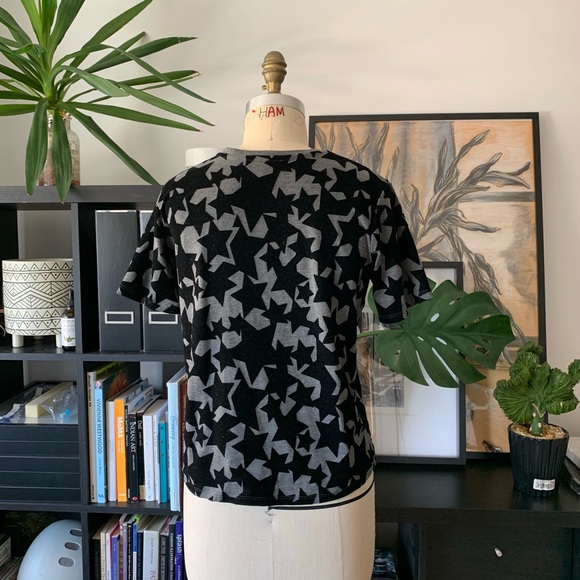 Maje Velvet/Cotton Star T-Shirt - Picture 4 of 7